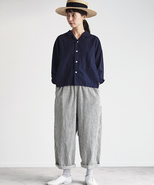 Sunny clouds（サニークラウズ）の「サニークラウズ　ｆｅａｔ．Ｓｈｕｔｔｌｅ　Ｎｏｔｅｓ　ｋａｚｕｍｉのルーズパンツ〈レディース〉（その他パンツ・レディース・ブラック×ホワイト・MEDIUM/NM/LARGE/X-LARGE/XX-LARGE）」の7枚目の写真