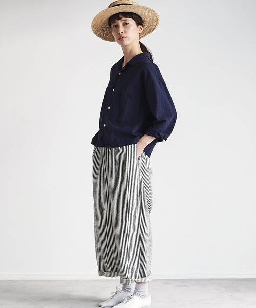 Sunny clouds（サニークラウズ）の「サニークラウズ　ｆｅａｔ．Ｓｈｕｔｔｌｅ　Ｎｏｔｅｓ　ｋａｚｕｍｉのルーズパンツ〈レディース〉（その他パンツ・レディース・ブラック×ホワイト・MEDIUM/NM/LARGE/X-LARGE/XX-LARGE）」の8枚目の写真