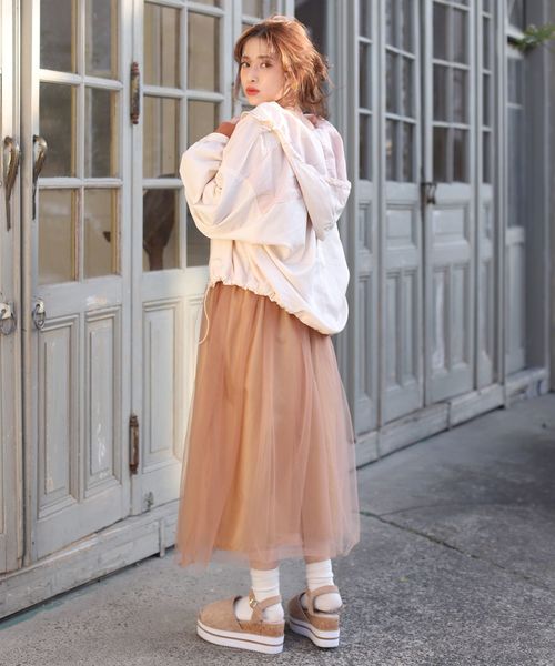 one after another NICE CLAUP（ワンアフターアナザーナイスクラップ）の「配色ナイロンブルゾン（ブルゾン・レディース・ベージュ系その他/グリーン系その他/パープル系その他・FREE）」の16枚目の写真