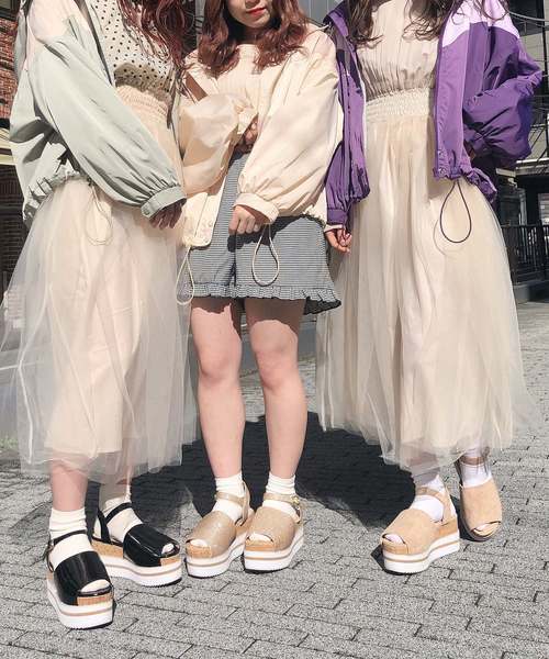 one after another NICE CLAUP（ワンアフターアナザーナイスクラップ）の「配色ナイロンブルゾン（ブルゾン・レディース・ベージュ系その他/グリーン系その他/パープル系その他・FREE）」の18枚目の写真