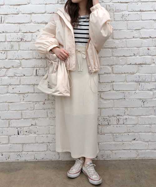 one after another NICE CLAUP（ワンアフターアナザーナイスクラップ）の「配色ナイロンブルゾン（ブルゾン・レディース・ベージュ系その他/グリーン系その他/パープル系その他・FREE）」の21枚目の写真