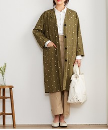 Live in comfort | リブ　イン　コンフォート　はまじとコラボ　軽い着心地のポルカドットコート(その他アウター)