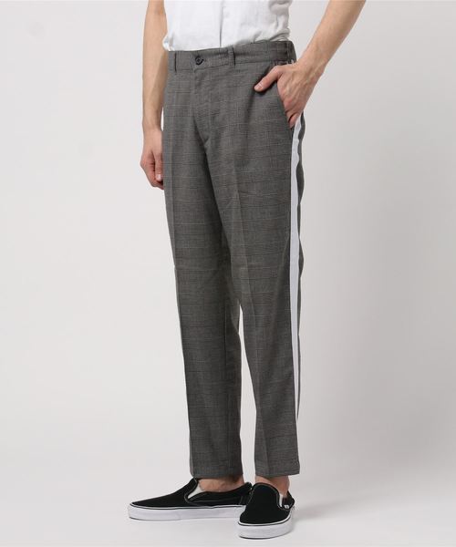 STYLEBLOCK（スタイルブロック）の「サイドライングレンチェック柄ストレッチアンクルパンツ（その他パンツ・メンズ・ブラウン/グレー・85/82/76/79）」の2枚目の写真