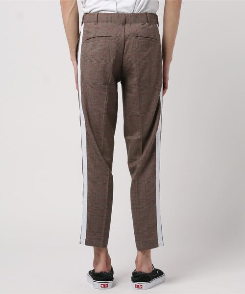 STYLEBLOCK（スタイルブロック）の「サイドライングレンチェック柄ストレッチアンクルパンツ（その他パンツ・メンズ・ブラウン/グレー・85/82/76/79）」の3枚目の写真