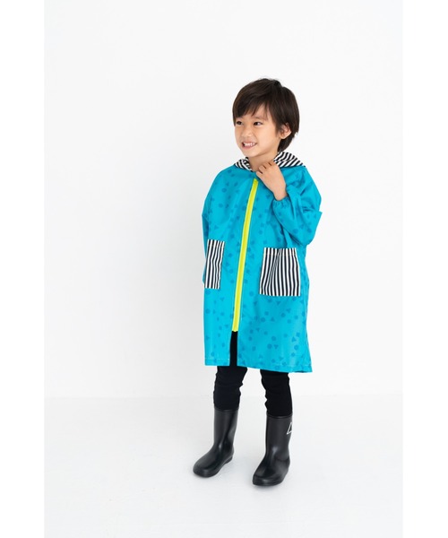 FABHUG （ファブハグ）の「Stand out☆レインコート（レインコート/ポンチョ・キッズ・グレー/ブルー/ピンク・120cm/130cm/140cm/110cm/100cm）」の9枚目の写真