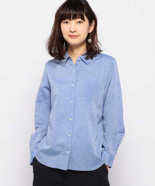 DECOY SINCE 1981（デコイシンスイチキュウハチイチ）の「◇カタログ◇【麻シリーズ】ベーシックシャツ（シャツ/ブラウス・レディース・ホワイト/ネイビー/イエロー/グリーン・11号/9号/13号）」の4枚目の写真