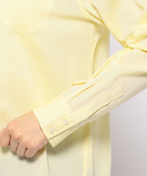 DECOY SINCE 1981（デコイシンスイチキュウハチイチ）の「◇カタログ◇【麻シリーズ】ベーシックシャツ（シャツ/ブラウス・レディース・ホワイト/ネイビー/イエロー/グリーン・11号/9号/13号）」の16枚目の写真