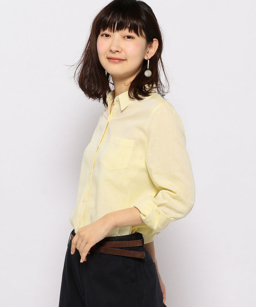 DECOY SINCE 1981（デコイシンスイチキュウハチイチ）の「◇カタログ◇【麻シリーズ】ベーシックシャツ（シャツ/ブラウス・レディース・ホワイト/ネイビー/イエロー/グリーン・11号/9号/13号）」の20枚目の写真
