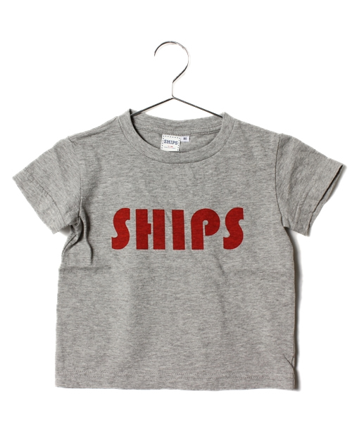 SHIPS(シップス)の「SHIPS KIDS:ロゴ ショートスリーブ TEE(baby)(Tシャツ/カットソー・キッズ・オフホワイト/グレー/ピンク/ネイビー/パープル・80/90)」の3枚目の写真