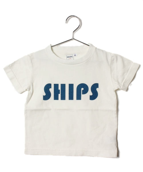 SHIPS(シップス)の「SHIPS KIDS:ロゴ ショートスリーブ TEE(baby)(Tシャツ/カットソー・キッズ・オフホワイト/グレー/ピンク/ネイビー/パープル・80/90)」の2枚目の写真