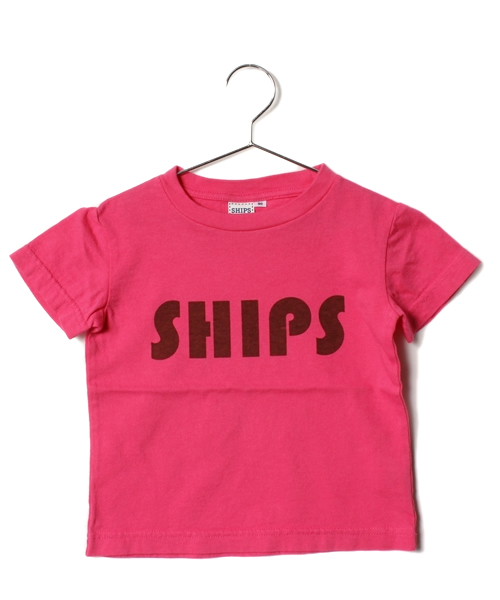 SHIPS(シップス)の「SHIPS KIDS:ロゴ ショートスリーブ TEE(baby)(Tシャツ/カットソー・キッズ・オフホワイト/グレー/ピンク/ネイビー/パープル・80/90)」の5枚目の写真