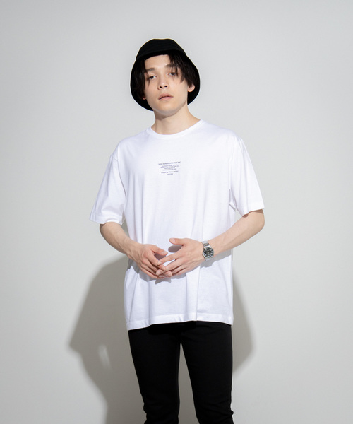 WEGO（ウィゴー）の「WEGO/タイポグラフィプリントＴシャツ（Tシャツ/カットソー・メンズ・ホワイト/ブラック・SMALL/MEDIUM/LARGE）」の9枚目の写真