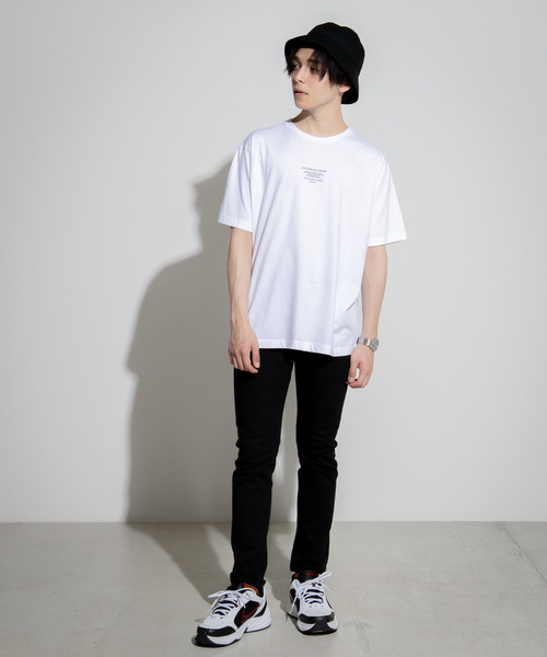 WEGO（ウィゴー）の「WEGO/タイポグラフィプリントＴシャツ（Tシャツ/カットソー・メンズ・ホワイト/ブラック・SMALL/MEDIUM/LARGE）」の12枚目の写真