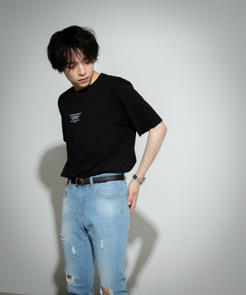 WEGO（ウィゴー）の「WEGO/タイポグラフィプリントＴシャツ（Tシャツ/カットソー・メンズ・ホワイト/ブラック・SMALL/MEDIUM/LARGE）」の14枚目の写真