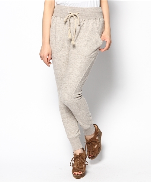 goa(ゴア)の「粗挽き杢 裏毛パンツ(その他パンツ・レディース・グレー/モカ/ベージュ・FREE)」の3枚目の写真