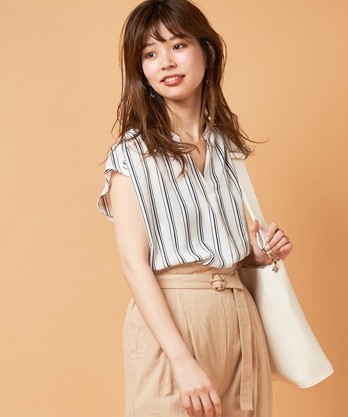 natural couture（ナチュラルクチュール）の「ＰＰお上品スキッパーブラウス（シャツ/ブラウス・レディース・サックスブルー/その他1/その他2/その他3/ベージュ/オフホワイト・FREE）」の5枚目の写真
