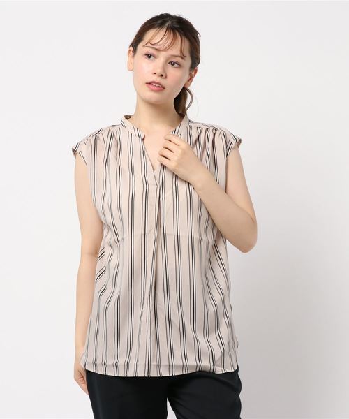 natural couture（ナチュラルクチュール）の「ＰＰお上品スキッパーブラウス（シャツ/ブラウス・レディース・サックスブルー/その他1/その他2/その他3/ベージュ/オフホワイト・FREE）」の9枚目の写真