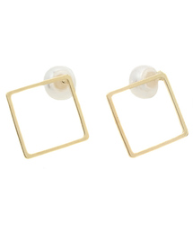 mystic | スクエア2WAYパールピア(ピアス（両耳用）)