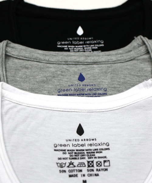 green label relaxing（グリーンレーベルリラクシング）の「［WEB限定］ ★★EMBLO ツインロール クルーネック Tシャツ ◆（Tシャツ/カットソー・メンズ・ホワイト/ブラック/グレー/その他1/その他2/その他3・X-SMALL/SMALL/MEDIUM/LARGE/X-LARGE）」の16枚目の写真
