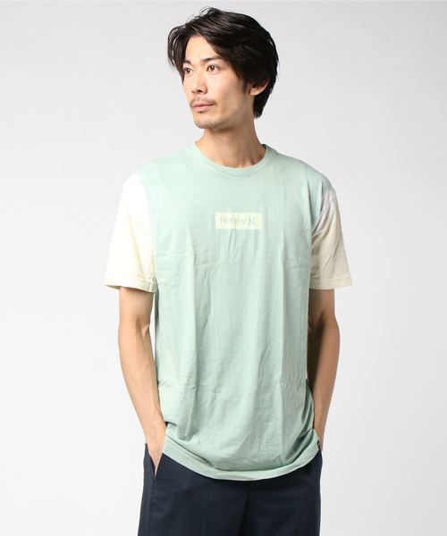 Hurley (ハーレー)の「M OAO SMALL BOX DIP DYE SS / ハーレー ボックスロゴTシャツ ユニセックス(Tシャツ/カットソー・メンズ・ブラック/ピンク/グリーン系その他・SMALL/MEDIUM/LARGE)」の2枚目の写真