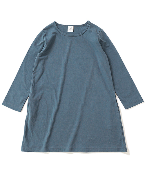 devirock（デビロック）の「Aライン長袖ワンピース（ワンピース・キッズ・ホワイト/ブラック/杢グレー/ネイビー/ブルーグレー/ブルー系その他/グリーン系その他/カーキ/ラベンダー/レッド系その他/パープル系その他/ピンク系その他/モカ/ライトブラウン/イエロー系その他/レッド系その他2/スモークピンク/イエロー系その他2・80ｃｍ/90cm/100cm/110cm/120cm/130cm/140cm/150cm/160cm）」の21枚目の写真