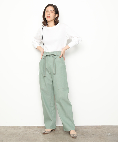 HANES（ヘインズ）の「【Hanes for BIOTOP】LONG SLEEVE THERMAL（Tシャツ/カットソー・レディース・ホワイト/ネイビー・FREE）」の19枚目の写真