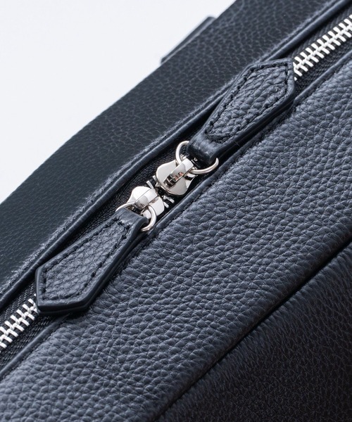 MURA（ムラ）の「大容量12L ダブルジッパー シュリンクレザー ビジネス ブリーフケース（ビジネスバッグ・メンズ・ブラック/ネイビー/キャメル・FREE）」の14枚目の写真