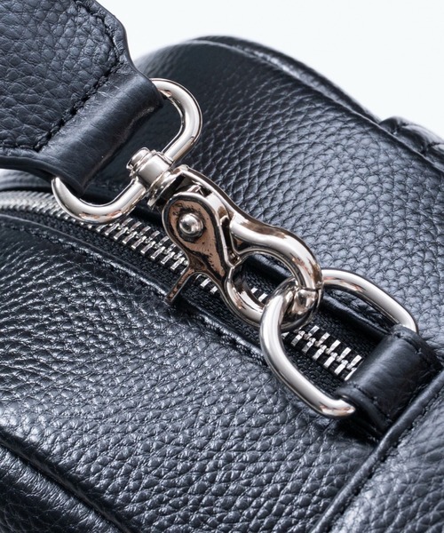 MURA（ムラ）の「大容量12L ダブルジッパー シュリンクレザー ビジネス ブリーフケース（ビジネスバッグ・メンズ・ブラック/ネイビー/キャメル・FREE）」の18枚目の写真