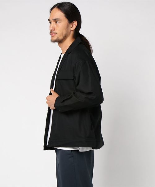 WEGO(ウィゴー)の「WEGO/フラップショートジャケット(ブルゾン・メンズ・ブラック/グレー系その他2・MEDIUM/LARGE)」の4枚目の写真