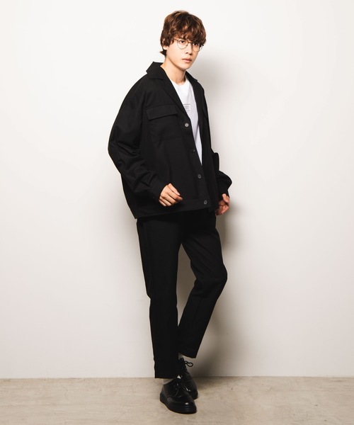 WEGO(ウィゴー)の「WEGO/フラップショートジャケット(ブルゾン・メンズ・ブラック/グレー系その他2・MEDIUM/LARGE)」の8枚目の写真