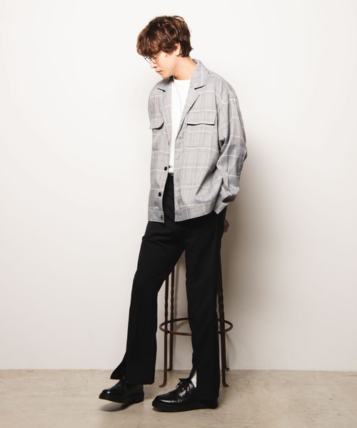 WEGO(ウィゴー)の「WEGO/フラップショートジャケット(ブルゾン・メンズ・ブラック/グレー系その他2・MEDIUM/LARGE)」の11枚目の写真