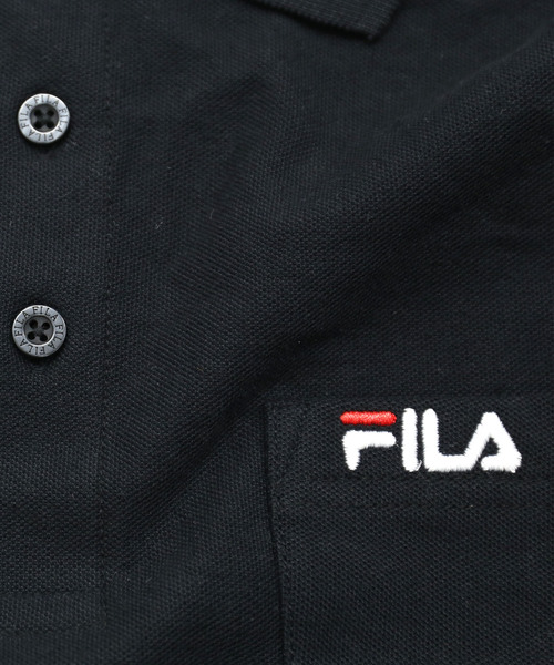 FILA（フィラ）の「【FILA/フィラ】ワンポイント ロゴ刺繍 綿100% ポケット付き ハーフボタンダウン 長袖 ポロシャツ（ポロシャツ・メンズ・ダークグリーン/ブラック/杢グレー/ネイビー/ホワイト・M/L/LL/3L）」の15枚目の写真