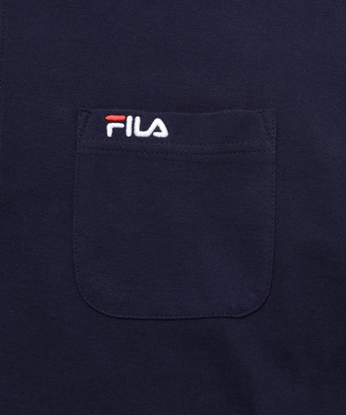 FILA（フィラ）の「【FILA/フィラ】ワンポイント ロゴ刺繍 綿100% ポケット付き ハーフボタンダウン 長袖 ポロシャツ（ポロシャツ・メンズ・ダークグリーン/ブラック/杢グレー/ネイビー/ホワイト・M/L/LL/3L）」の22枚目の写真