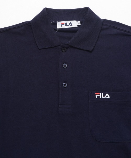 FILA(フィラ)の「【FILA/フィラ】ポロシャツ 長袖 綿100% ポケット付き ボタンダウン ワンポイント刺繍ロゴ(ポロシャツ・メンズ・ホワイト/ブラック/ネイビー/杢グレー/ダークグリーン/ネイビー系1・LL/M/L/3L)」の18枚目の写真