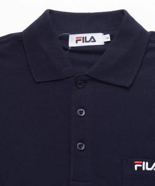 FILA(フィラ)の「【FILA/フィラ】ポロシャツ 長袖 綿100% ポケット付き ボタンダウン ワンポイント刺繍ロゴ(ポロシャツ・メンズ・ホワイト/ブラック/ネイビー/杢グレー/ダークグリーン/ネイビー系1・LL/M/L/3L)」の19枚目の写真