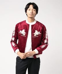 HOUSTON（ヒューストン）の「【HOUSTON】ベルベット スカジャン