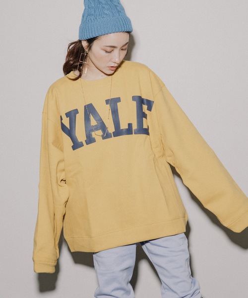 eversince(エバーシンス)の「ロゴスウェット/サイドポケット付(スウェット)」|イエロー