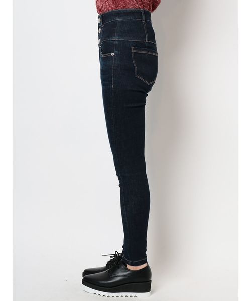 EMODA（エモダ）の「【ELDER】FIXハイウエストデニム（デニムパンツ・レディース・インディゴブルー/ブルー/ブラック・X-SMALL/MEDIUM/SMALL）」の8枚目の写真