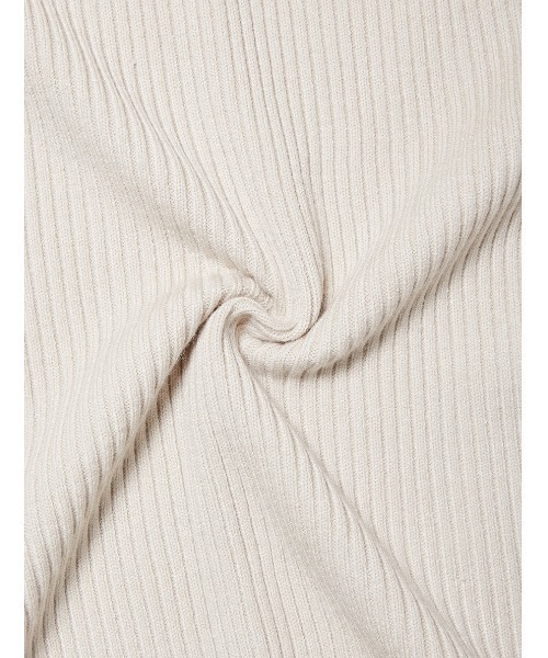 fifth（フィフス）の「バックロングサイドスリットリブニットワンピース（ワンピース・レディース・ベージュ/ブラウン・MEDIUM）」の11枚目の写真
