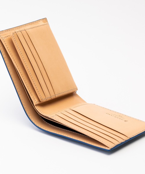 BAGGY PORT（バギーポート）の「藍染めレザー 小銭入れ付き二つ折り財布（財布・メンズ・ブルー/ダークブルー・FREE）」の10枚目の写真