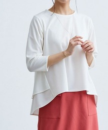 バックフレアデザインTブラウス