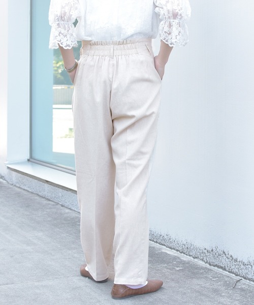 PairPair（ペアペア）の「リネンテーパードパンツ(セットアップ)（その他パンツ・レディース・ベージュ/アイボリー/ブルー系その他・FREE）」の10枚目の写真