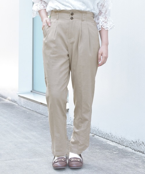 PairPair（ペアペア）の「リネンテーパードパンツ(セットアップ)（その他パンツ・レディース・ベージュ/アイボリー/ブルー系その他・FREE）」の12枚目の写真