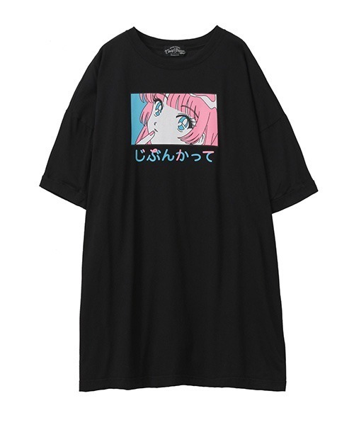 Candy Stripper（キャンディストリッパー）の「SELFISH BIG BIG Tシャツ（Tシャツ/カットソー・レディース・ブラック/オフホワイト/ピンク/ミント/ラベンダー・2）」の2枚目の写真