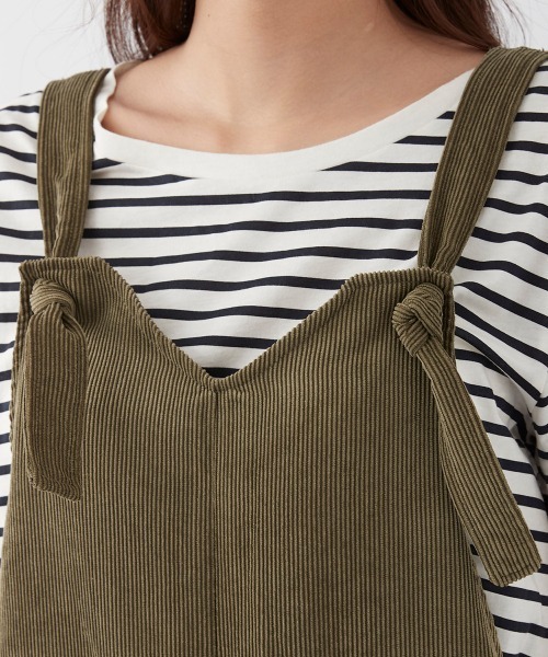 Ocean Pacific（オーシャンパシフィック）の「【OP/オーピー】レディース 水陸両用 コーデュロイサロペット アウトドア（サロペット/オーバーオール・レディース・ネイビー/アイボリー/カーキ/ベージュ・MEDIUM/LARGE）」の8枚目の写真