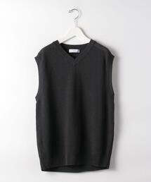 green label relaxing | SC ペーパー 鹿の子 Vネック ベスト ＜ 機能性生地 / 手洗い可能 ＞(ベスト)