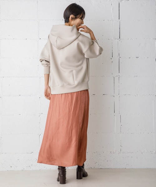 CIENA（シエナ）の「【CIENA】キュプラ調マキシスカート（スカート・レディース・イエロー/オレンジ/ブラウン・FREE）」の8枚目の写真