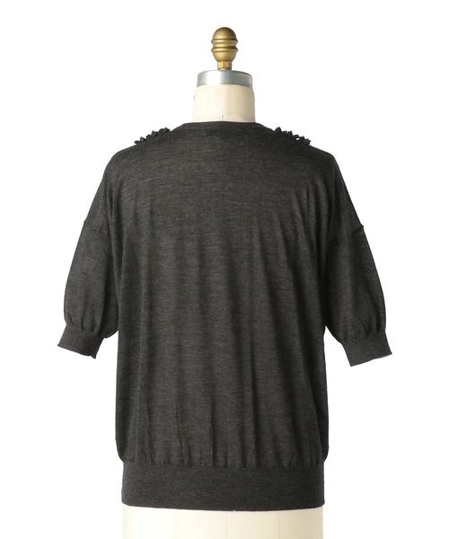 Drawer（ドゥロワー）の「Drawer 18Gフリルクルーネックショート