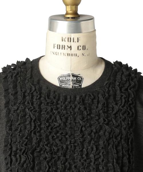 Drawer（ドゥロワー）の「Drawer 18Gフリルクルーネックショート