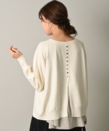 INTERPLANET | 布帛ドッキングＢＡＣＫシャンプルオーバー（静電気防止）(ニット/セーター)